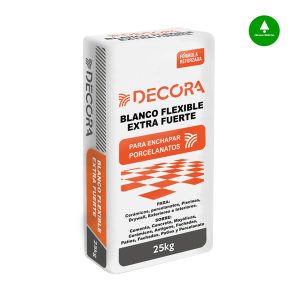 Pegamento para mayolica blanco flexible