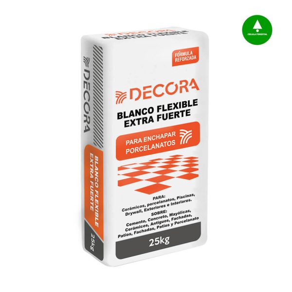 Pegamento para mayolica blanco flexible