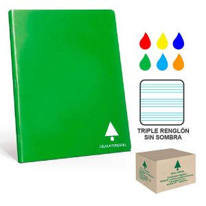 Cuaderno Triple Renglon sin sombra