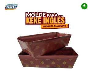Molde para keke ingles en papel glasine de 750gr