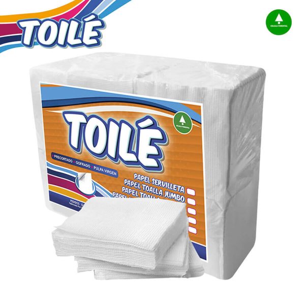 PAPEL SERVILLETA DOBLADA EN 4