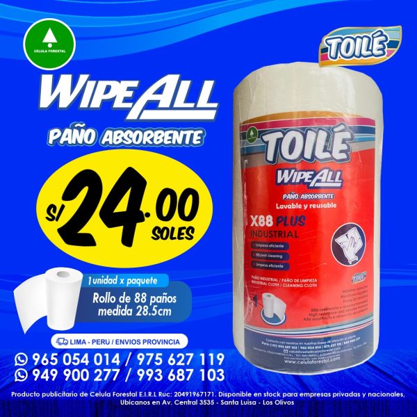 Paño de limpieza Wypall TOILE
