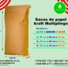 Sacos de papel kraft Peru con bolsa polietileno