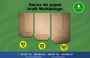 Sacos de papel kraft multipliego