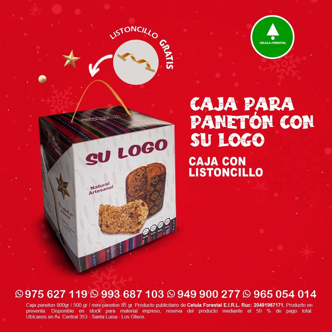 Caja paneton asa listoncillo