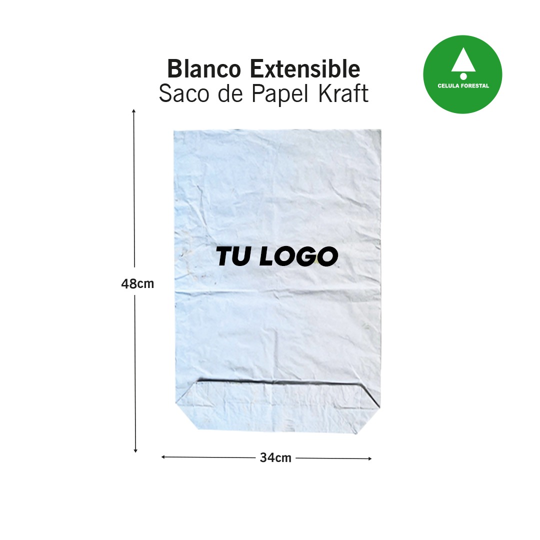 Sacos de papel blanco
