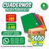 Cuadernos escolares grapados A4 80 hjs