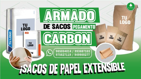 Bolsa de papel kraft industrial multipliego