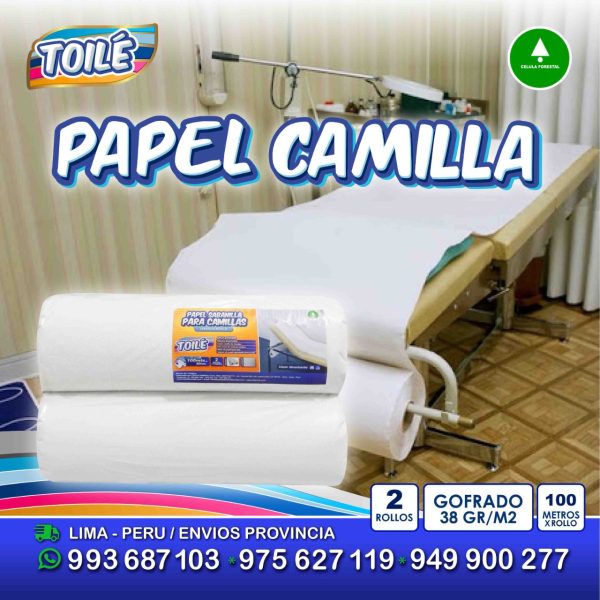 Papel sabanilla descartable para camilla (Toile)