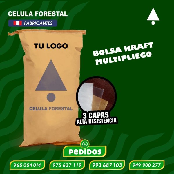 Sacos de papel kraft PERU con bolsa polietileno