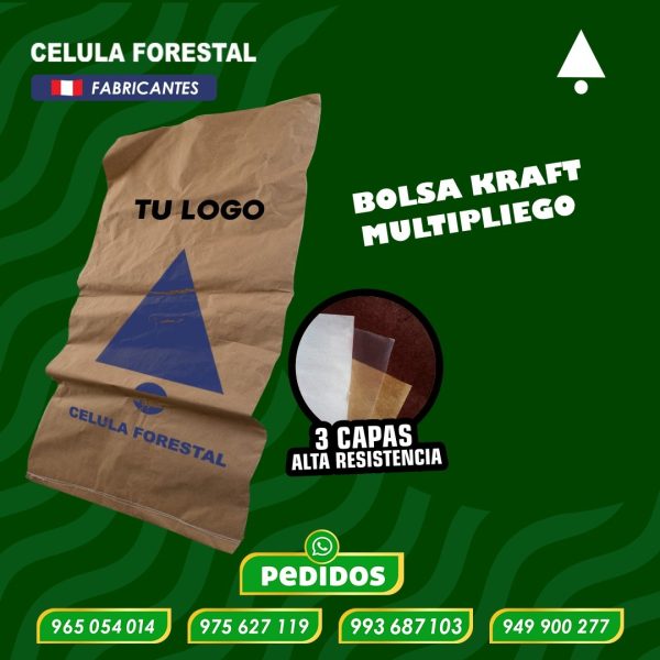 Sacos de papel kraft PERU con bolsa polietileno