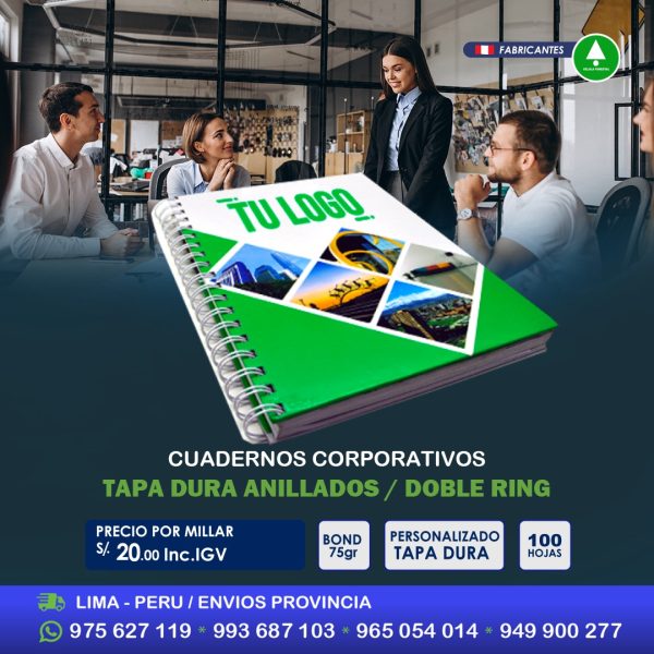 Cuadernos para merchandising corporativos