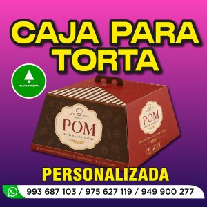 Caja Personalizada Para Torta