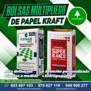 Bolsas multipliego de papel kraft para pegamento Bolsas multipliego de papel kraft para pegamento