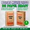 Bolsas multipliego de papel kraft para arena personalizadas en Perù