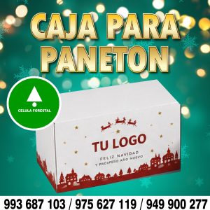 Cajon para Panetón x 6 Personalizada - Full color