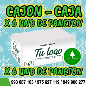 Cajón Caja Especial para Panetón de 6 Unidades 💥 Cajón Caja Especial para Panetón de 6 Unidades