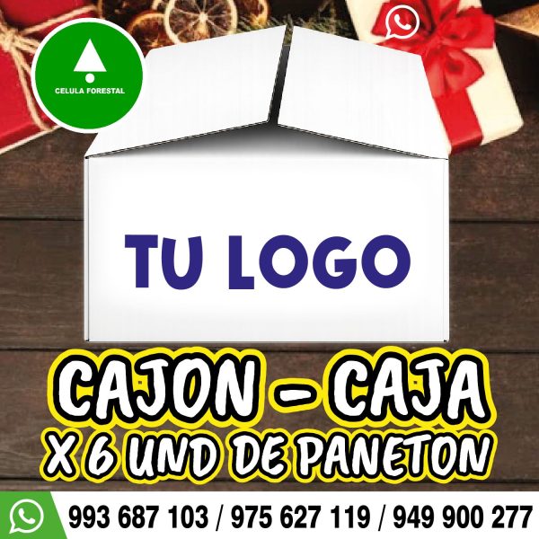 Cajon organico ☘ x 6 unds de paneton 🍞