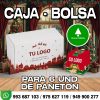 Cajon de 6 unidades de bolsa para panetón (diseño gratis) Cajon personalizado de 6 unidades de bolsa para panetón con | 🎨Diseño gratis