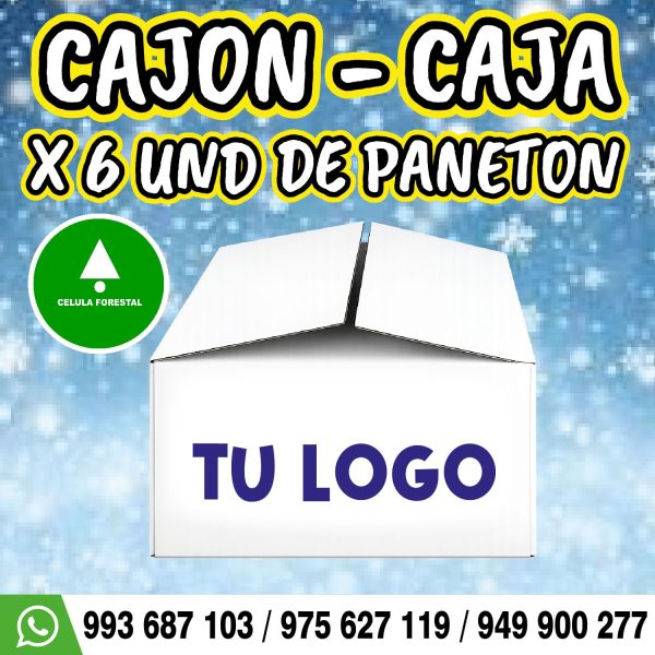 Cajón para 6 Panetones de 900 gr 🔥Cajón para 6 Panetones de 900 gr