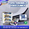PAPEL SABANILLA PRECORTADO PARA CLÍNICAS Papel sabanilla precortado para clínicas