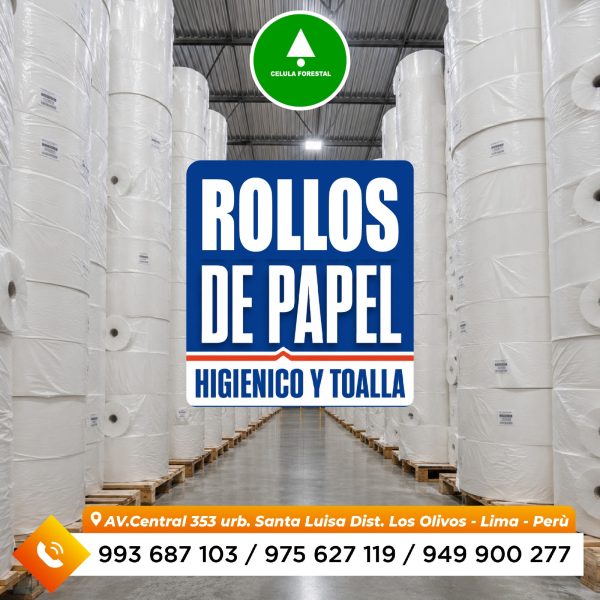 YA ESTA Bobinas Tissue Blancas Papel Absorbente para Conversión Industrial Bobinas Tissue Blancas Papel Absorbente para Conversión Industrial
