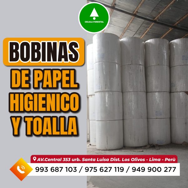 YA ESTA Bobinas de Papel Tissue 18 gm² Calidad Bobinas de Papel Tissue 18 g/m² | Calidad