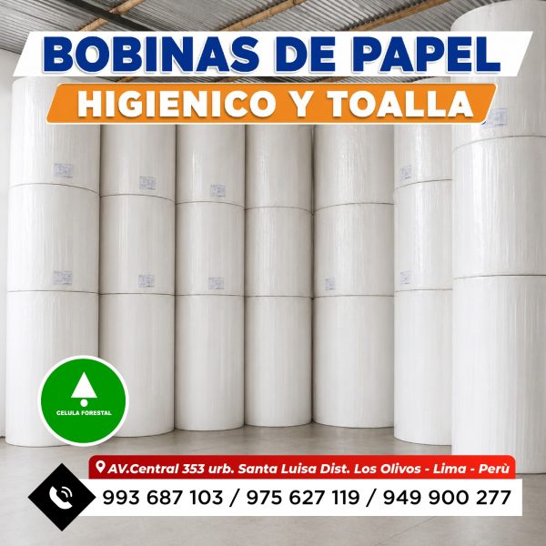 Papel toalla en Bobinas | Insumo para Fabricantes